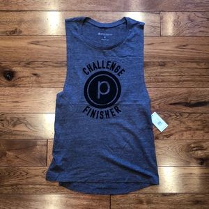 Pure Barre Gray Challenge Finisher Tank Top Sz Med
